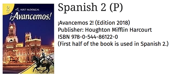Spanish 2 